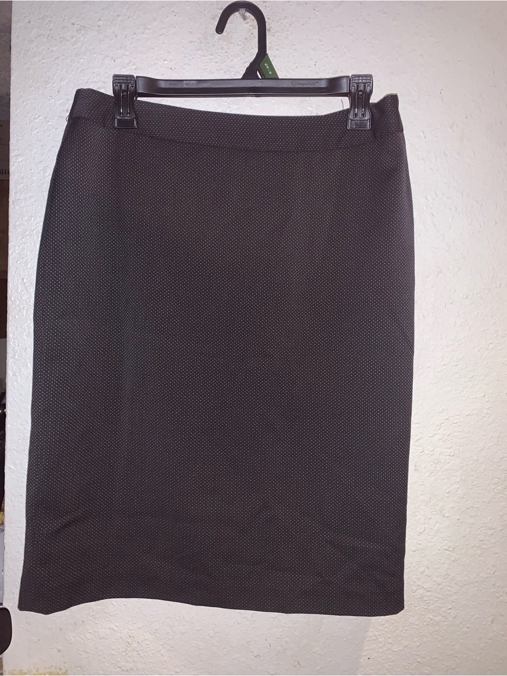 Nine West Black Textured Pencil Skirt